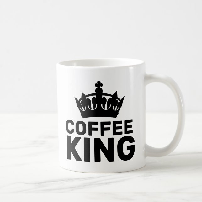 Taza De Café COFFEE KING dad MUG CUP (Derecha)