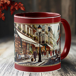 Taza De Café Coffee Love French Retro Bakery Paris