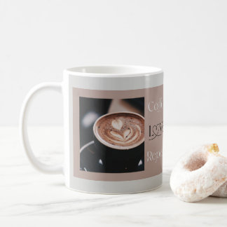 Taza De Café Coffee LOVE Repeat – Modern Coffee Lover Gift for 