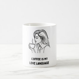 Taza De Café Coffee Lover Chica Mug: Sip y Savor
