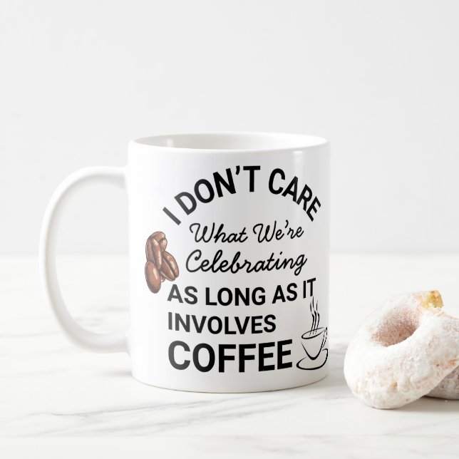Taza De Café Coffee Lover Cofee Funny Mug (Con donut)