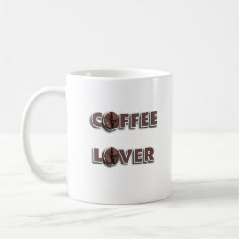Taza De Café Coffee Lover Design with Real Bean