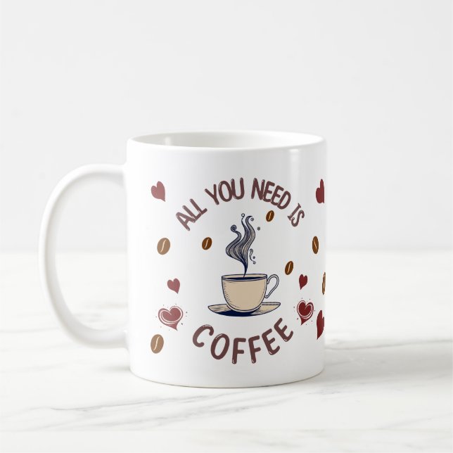 Taza De Café Coffee Lovers Mug (Izquierda)