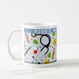 Taza De Café Coffee Mug, asistente médico personalizado