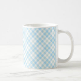 Taza De Café Coffee Mug azul cielo y blanco