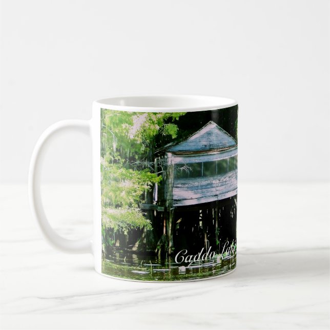 Taza De Café Coffee Mug - Caddo Lake Dick & Charlie's Tea Room (Izquierda)