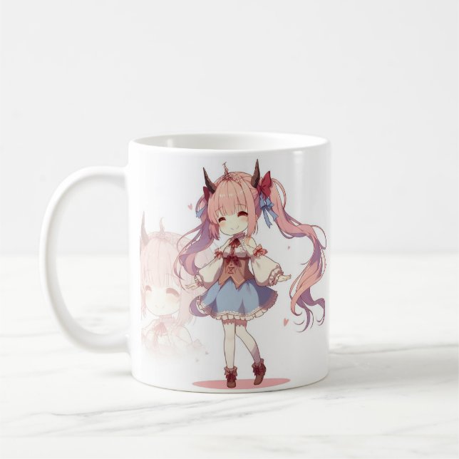 Taza De Café Coffee Mug, chica de anime (Izquierda)