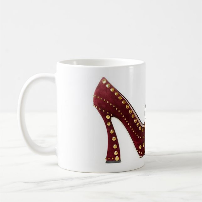 Taza De Café Coffee Mug Cinderella Rojo Shoes Cita Tea Cup (Izquierda)