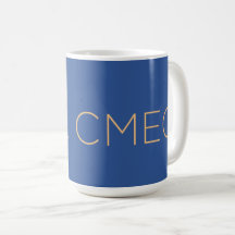 Coffee Mug CMEC - 15-oz, Programa 9, azul con dura