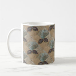 Taza De Café Coffee Mug con diseño de pinecone