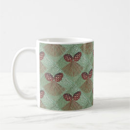 Taza De Café Coffee Mug con diseño de pinecone