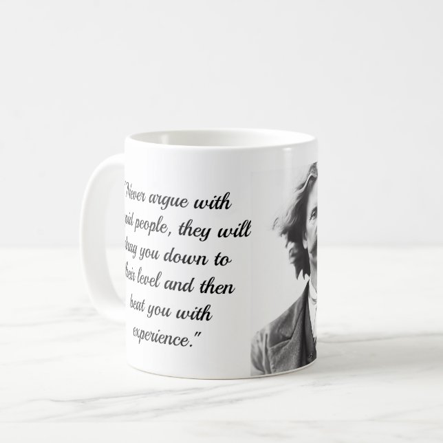 Taza De Café Coffee Mug con la cita Mark Twain (Anverso izquierdo)