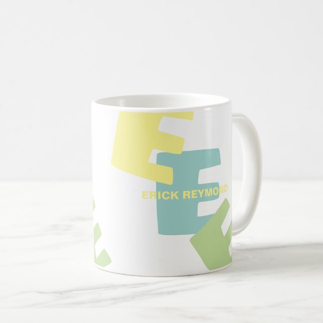 Taza De Café Coffee Mug con nombre e iniciativas sobredimension (Anverso derecho)