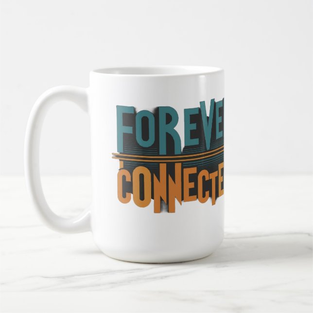 Taza De Café Coffee Mug conectado para siempre (Izquierda)
