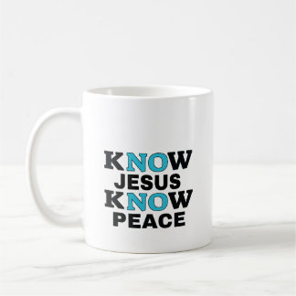 Taza De Café Coffee Mug: Conoce a Jesús y conoce la paz