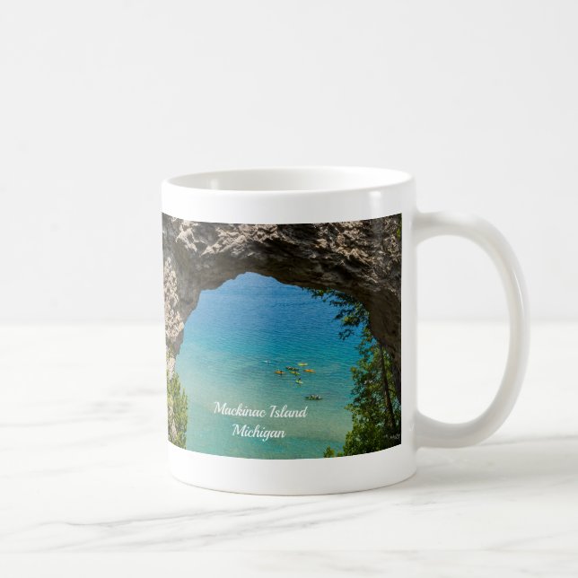 Taza De Café Coffee Mug de Arch Rock Canoeing (Derecha)