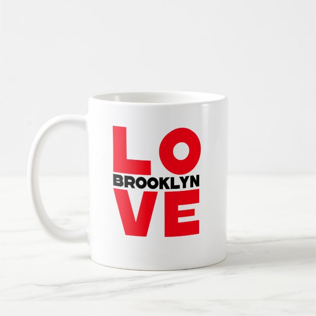 Taza De Café Coffee Mug de Brooklyn Love (Izquierda)
