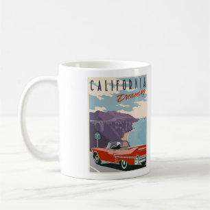 Taza De Café Coffee Mug de California Dreaming - Tamaño 11oz