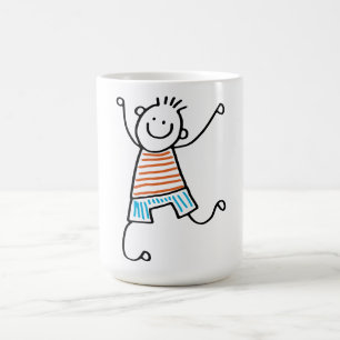 Taza De Café Coffee Mug de Dancing Stick Man
