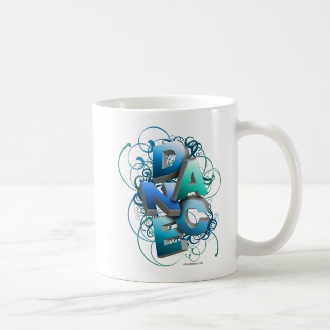 Taza De Café Coffee Mug de danza 3D (primavera) (Derecha)