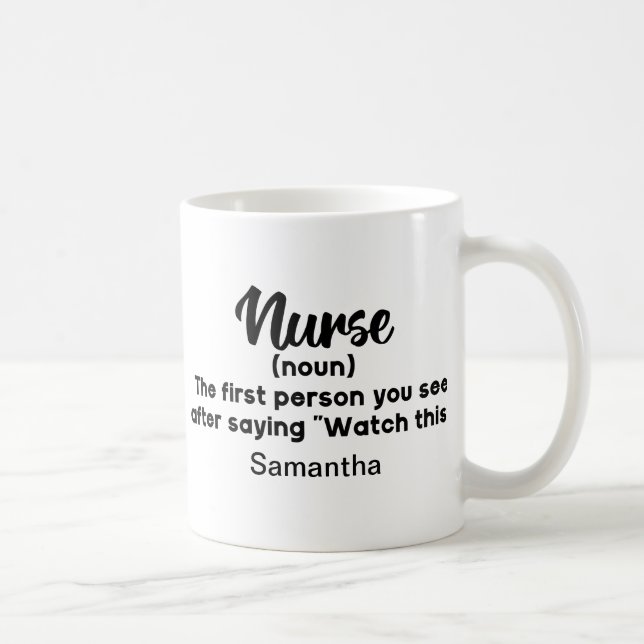 Taza De Café Coffee Mug de definición humorística personalizada (Derecha)