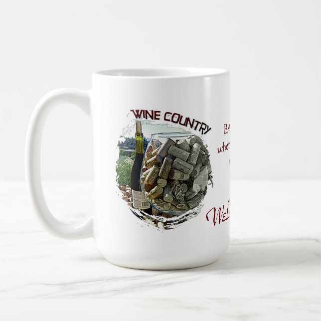 Taza De Café ¡Coffee Mug de Guay Wine Country! (Izquierda)
