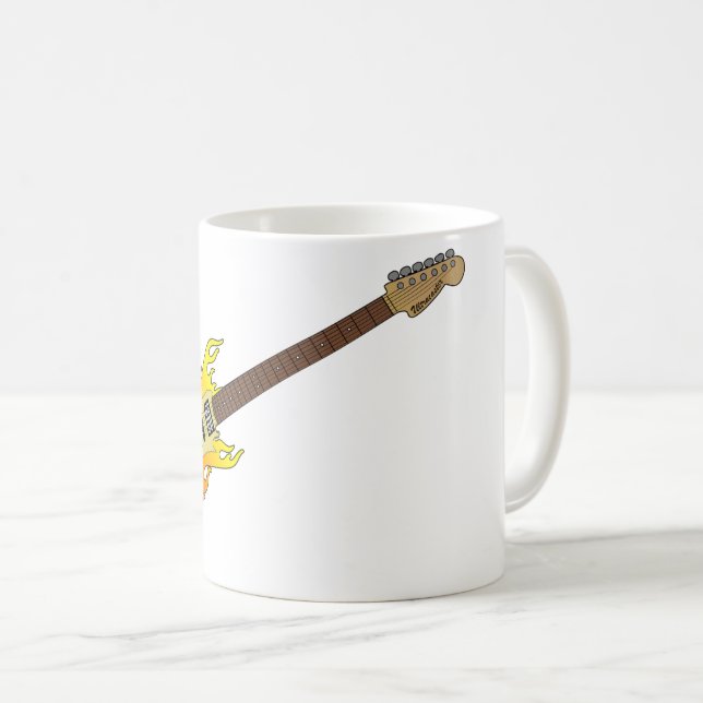 Taza De Café Coffee Mug de guitarra eléctrica (Anverso derecho)