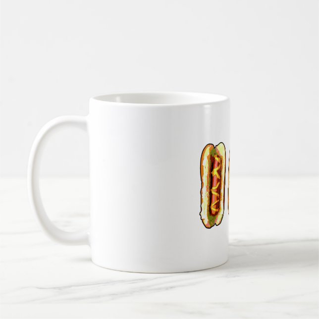 Taza De Café Coffee Mug de Hot dog (Izquierda)