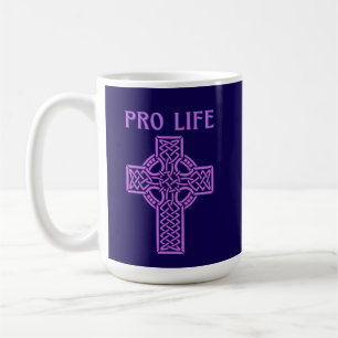 Taza De Café Coffee Mug de la Cruz Católica Romana Pro-Life
