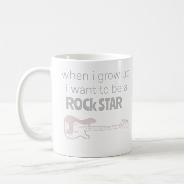 Taza De Café Coffee Mug de la estrella del rock futuro (Izquierda)