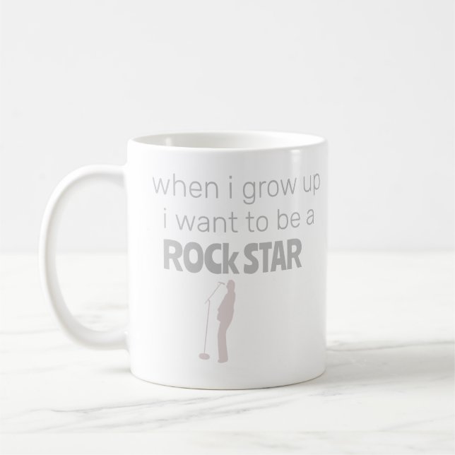 Taza De Café Coffee Mug de la estrella del rock futuro (Izquierda)
