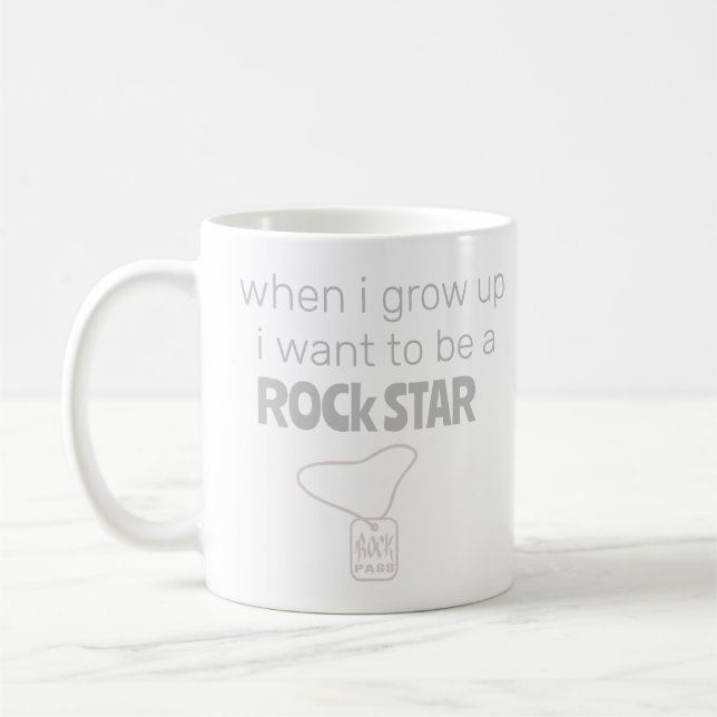Taza De Café Coffee Mug de la estrella del rock futuro (Izquierda)