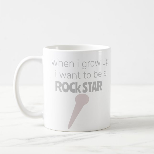 Taza De Café Coffee Mug de la estrella del rock futuro (Izquierda)