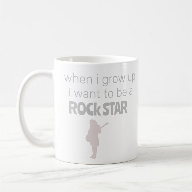 Taza De Café Coffee Mug de la estrella del rock futuro (Izquierda)