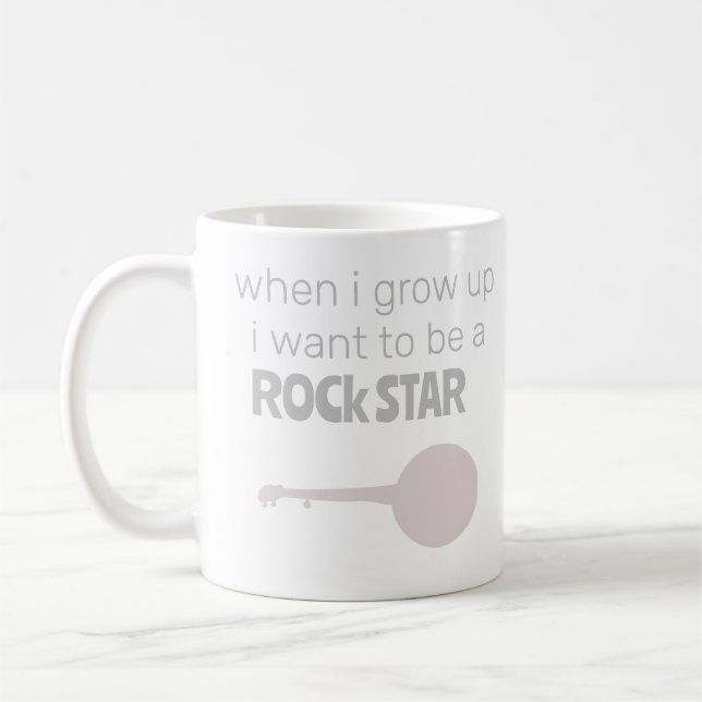 Taza De Café Coffee Mug de la estrella del rock futuro (Izquierda)