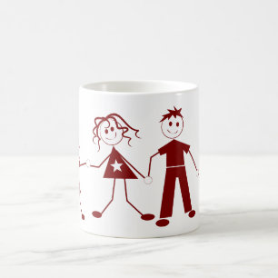 Taza De Café Coffee Mug de la gama de figuras de palo