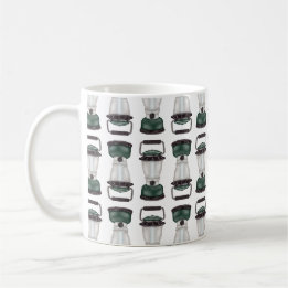 Taza De Café Coffee Mug de linternas eléctricas verdes