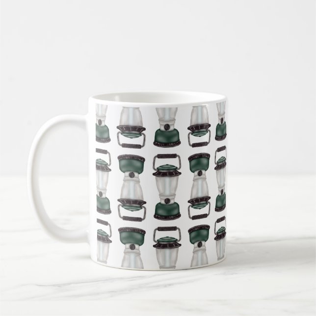 Taza De Café Coffee Mug de linternas eléctricas verdes (Izquierda)
