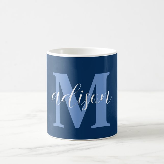 Taza De Café Coffee Mug de nube azul personalizada (Centro)