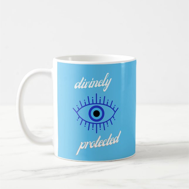 Taza De Café Coffee Mug de protección de ojos malvados (Izquierda)