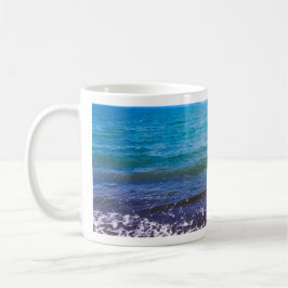Taza De Café Coffee Mug de Vibrant Blue Seascape