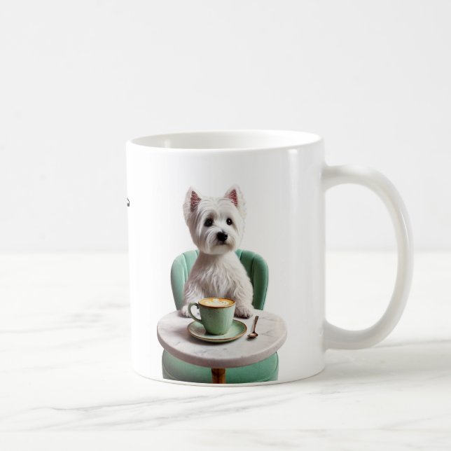 Taza De Café Coffee Mug de West Highland Terrier (Derecha)