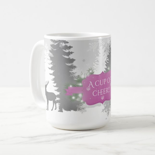 Taza De Café Coffee Mug de Winter Wonderland - Magenta (Anverso izquierdo)