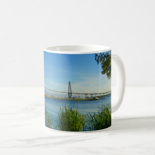 Taza De Café Coffee Mug del puente de Scenic Arthur Ravenel