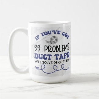 Taza De Café Coffee Mug divertida - Cinta Sassy Duct Cinta Cita