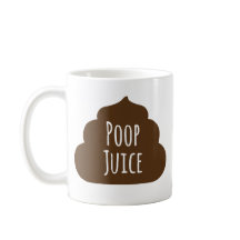 Coffee Mug divertido de jugo de poop