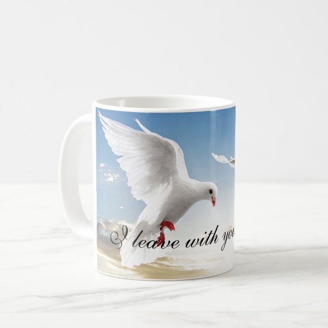 Taza De Café Coffee Mug Dove Peace (Anverso izquierdo)