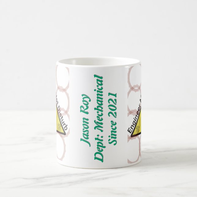 Taza De Café Coffee Mug en modo ingeniero - Divertido No molest (Centro)