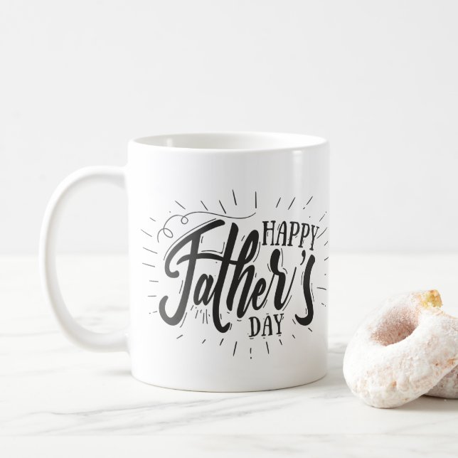 Taza De Café Coffee Mug Feliz Día del Padre (Con donut)