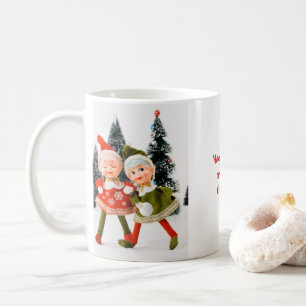 Taza De Café Coffee Mug, Feliz Navidad Elf